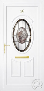 Door Napoli Owl With Border - Click to request a no obligation quotation